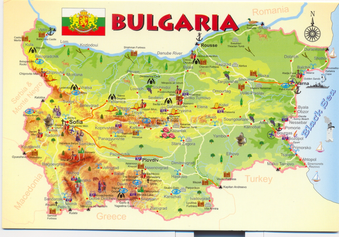  Bulgaria Map Of Bulgaria 