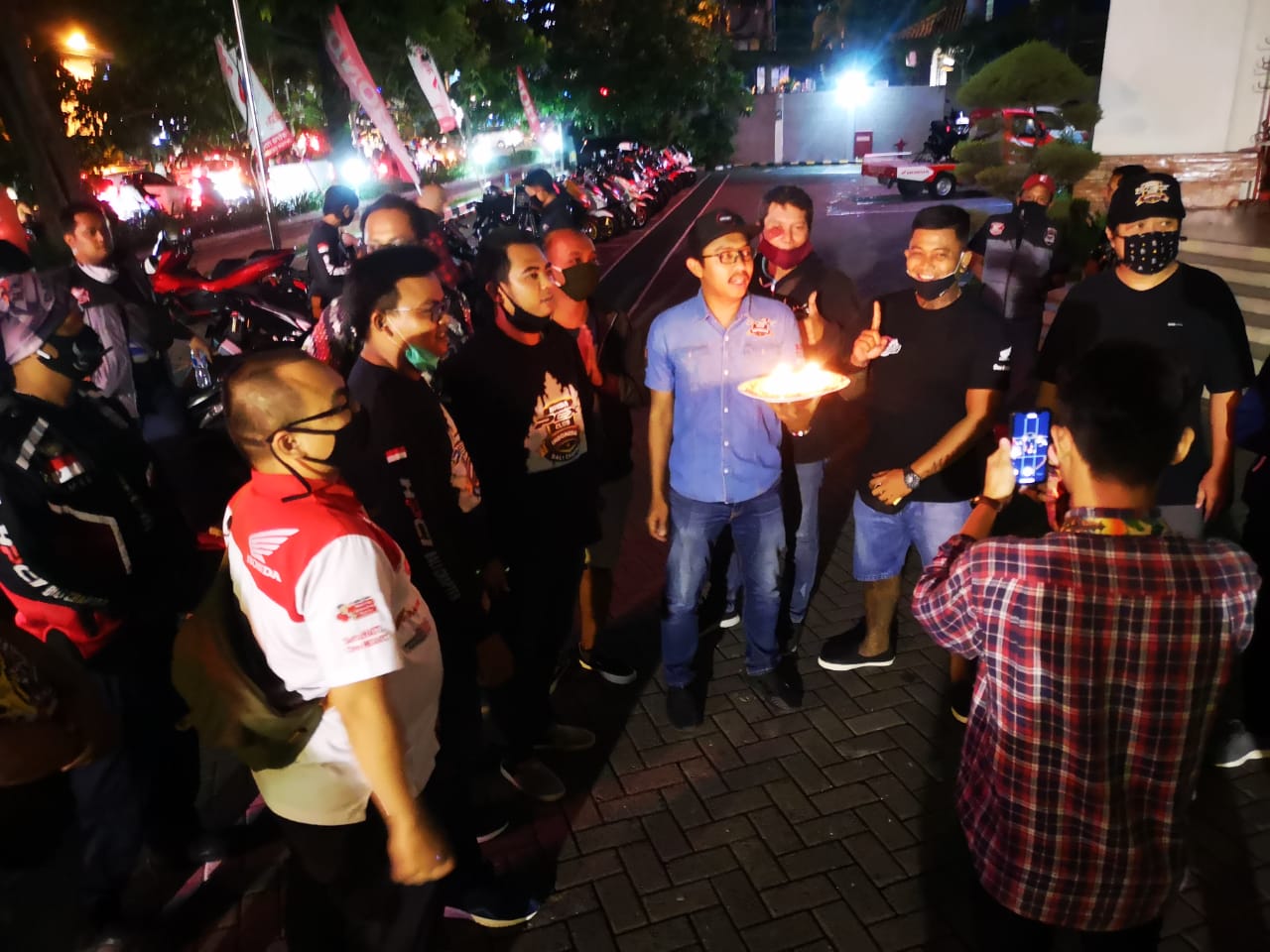 Komunitas Honda Live Bareng HondaFansBali, HPCI Bali “Ngeprek”
