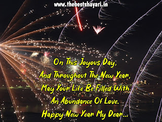 happy new year shayari English