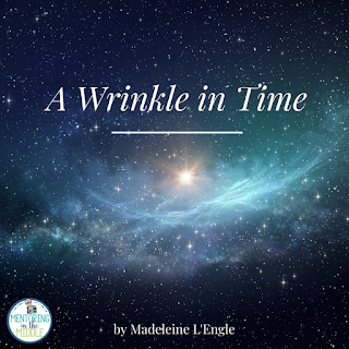 The stars at night with A Wrinkle in Time title over picture