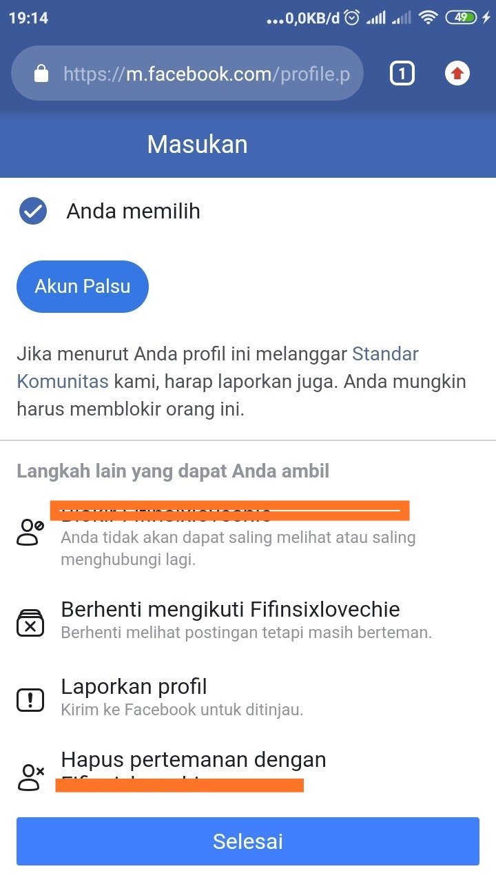Cara Blokir Akun Facebook Sendiri Dengan Bantuan Akun