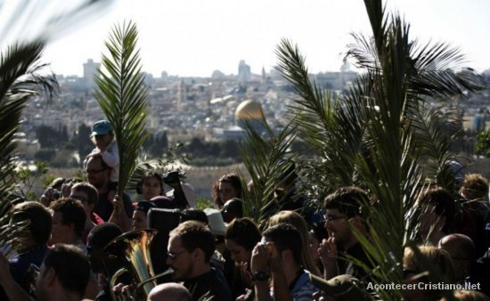 Celebración del Domingo de Ramos en Jerusalén