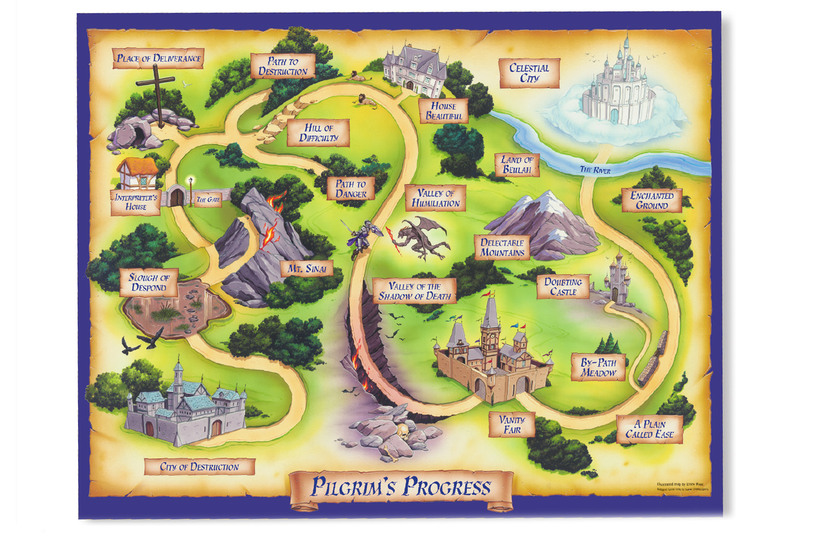 maybe enlarge this for the registration - Map Pilgrim%2527s Journey 