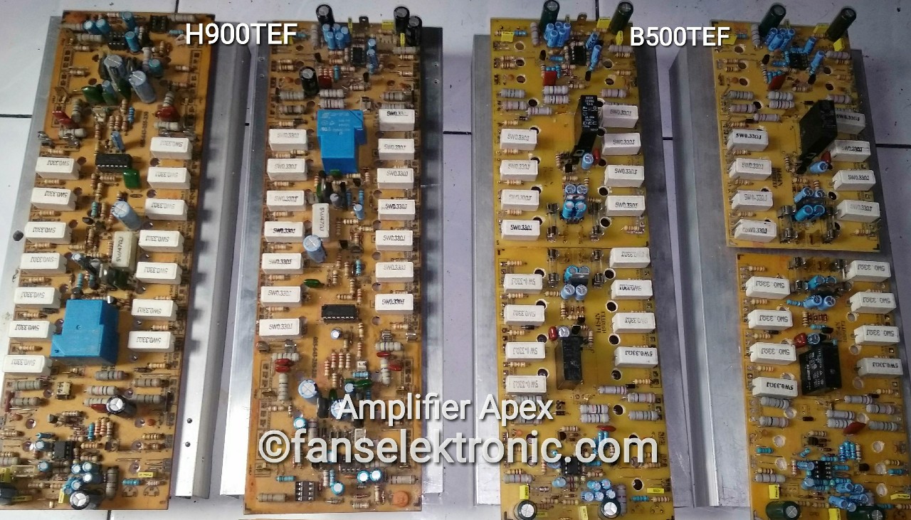 membuat amplifier apex h900 tef watt besar
