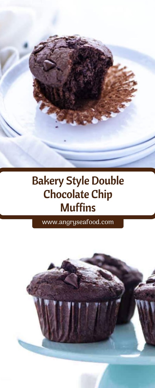 Bakery Style Double Chocolate Chip Muffins Bakery Style Double Chocolate Chip Muffins
