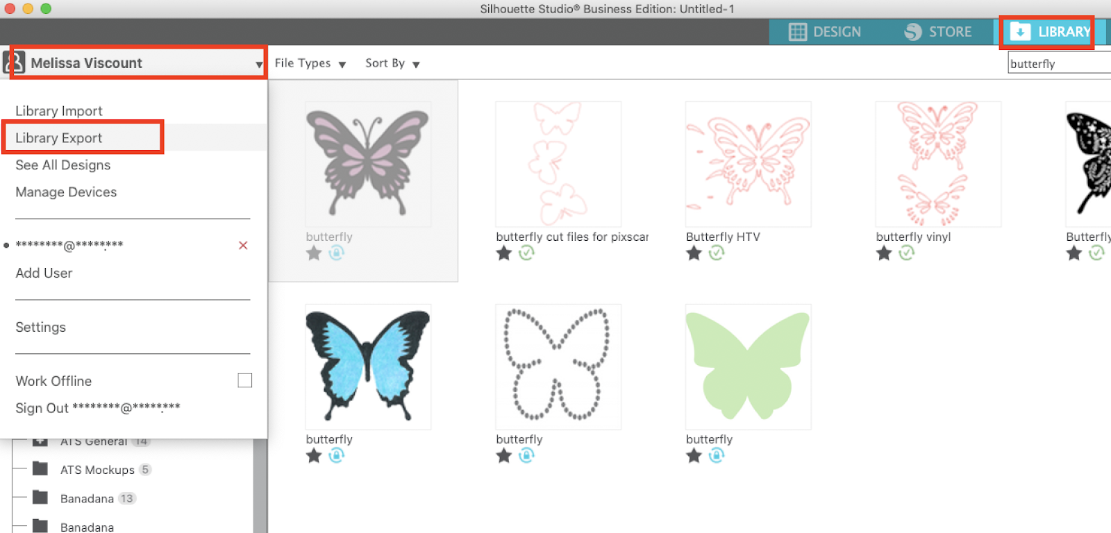 How to Export Silhouette Studio Library (V4.3 or V4.4) Silhouette School