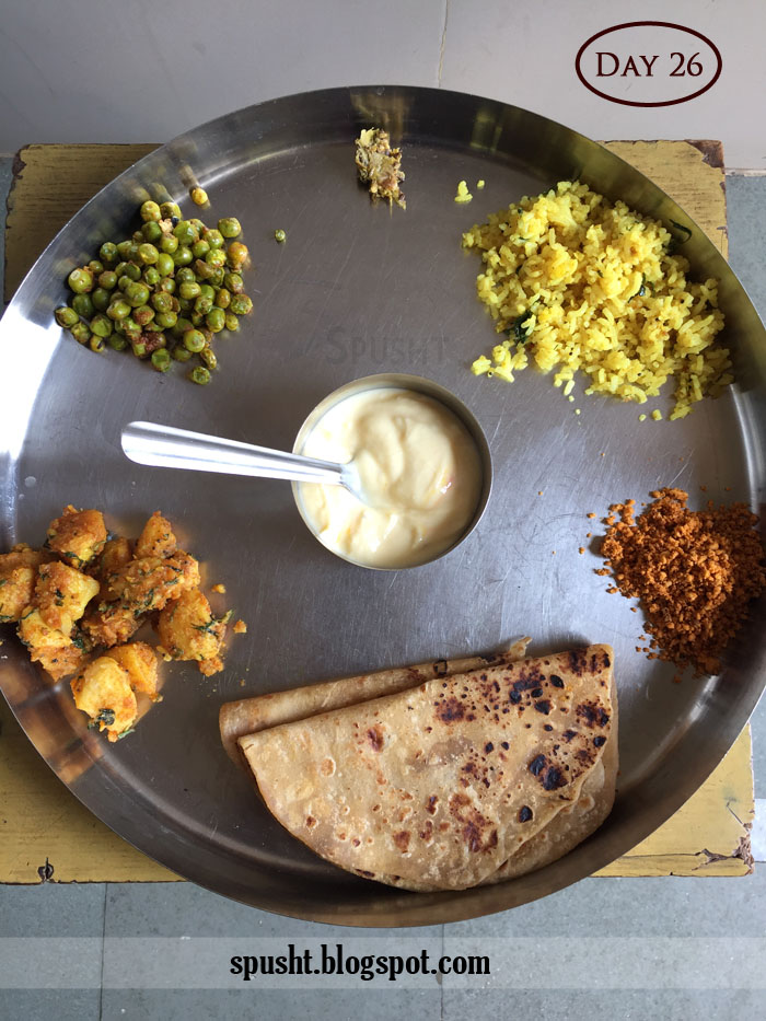 Spusht My Meals for a Month Vegetarian Indian Homemade Food