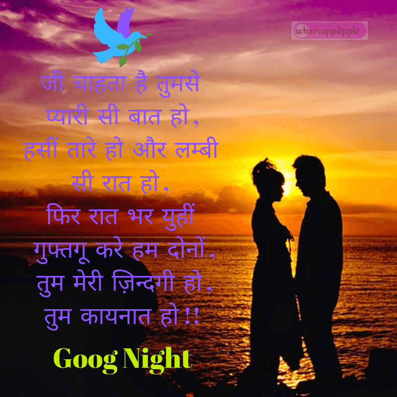 Good night Shayari with photo