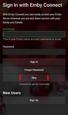 Aplikasi Emby for Android