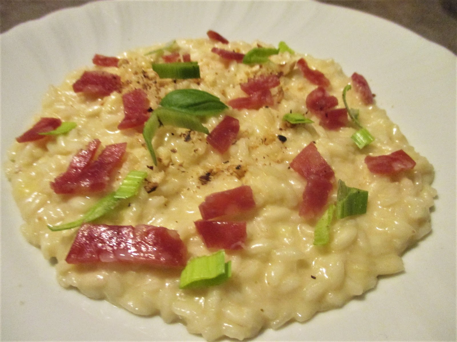 RISOTTO WITH BESCIAMELLA, SALAMI, CHEESES AND HAZELNUTS | Ricetta ed ...