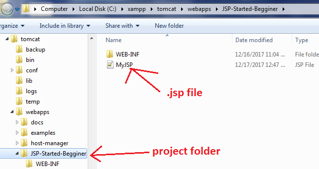 Create JSP Project in XAMPP Server