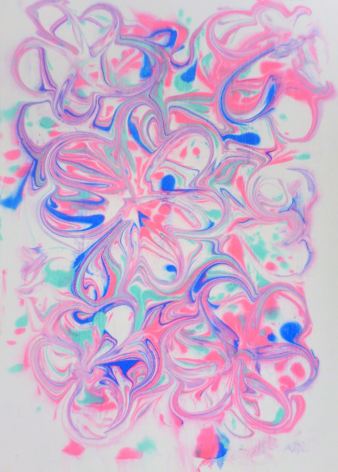 Community Art School Manchester Shaving Foam Art!