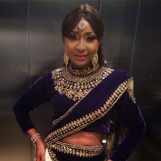 Photos Belinda Effah Wears Indian Attire To Champagne Movie Premiere