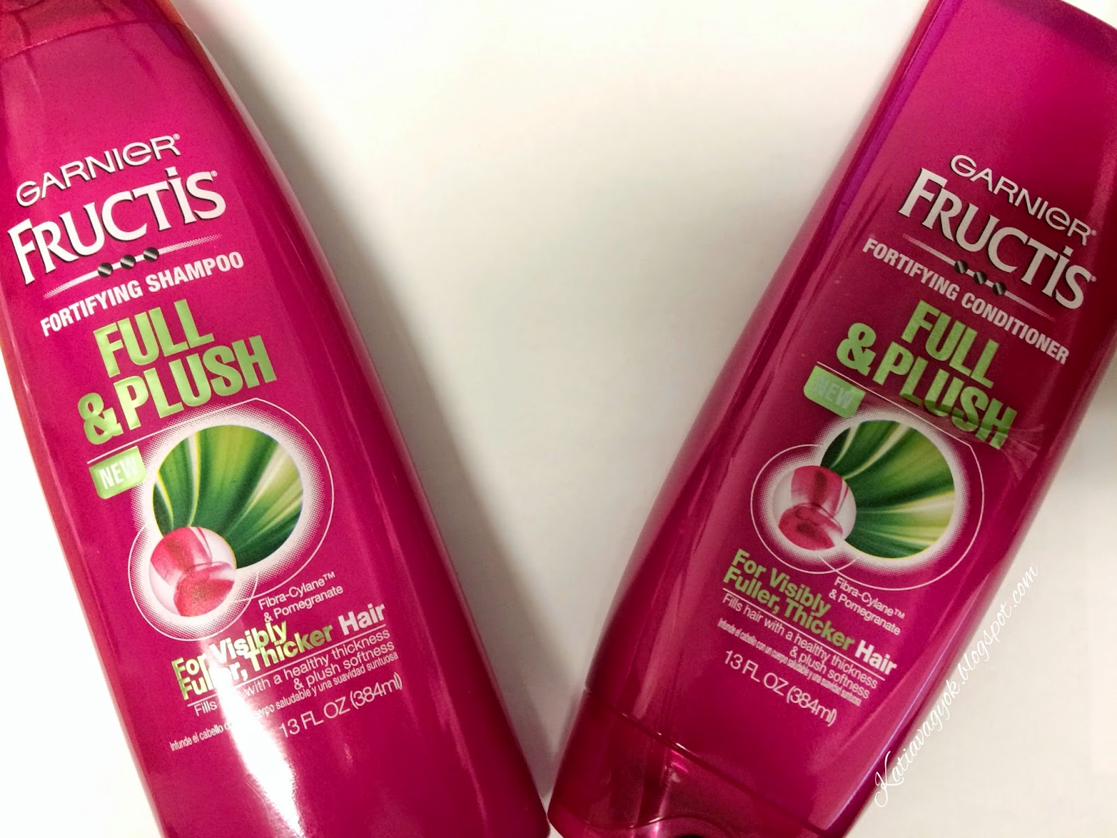Catching Up with Kate Garnier Fructis Full and Plush Shampoo and
