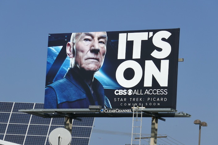 It's On CBS All Access Star Trek: Picard billboard La Brea Avenue Star Trek Picard billboard