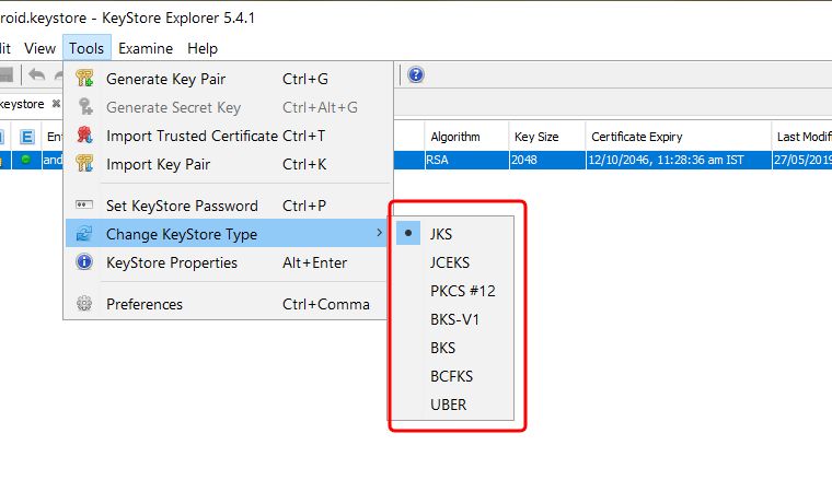 keystore explorer tool keystore explorer tool