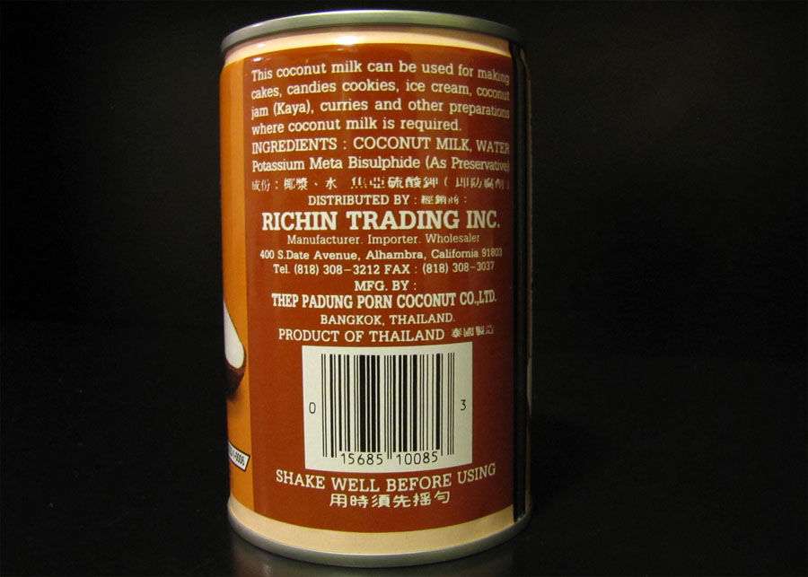 Smells Like Food in Here Richin Coconut Milk