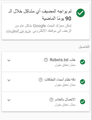 لقطة شاشة من إصدار الحاسوب للحظة التحقّق من القرار المتعلّق بحالة المُضيف، وستظهر النتائج سليمة