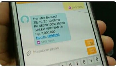 cara transfer sms banking bri ke mandiri