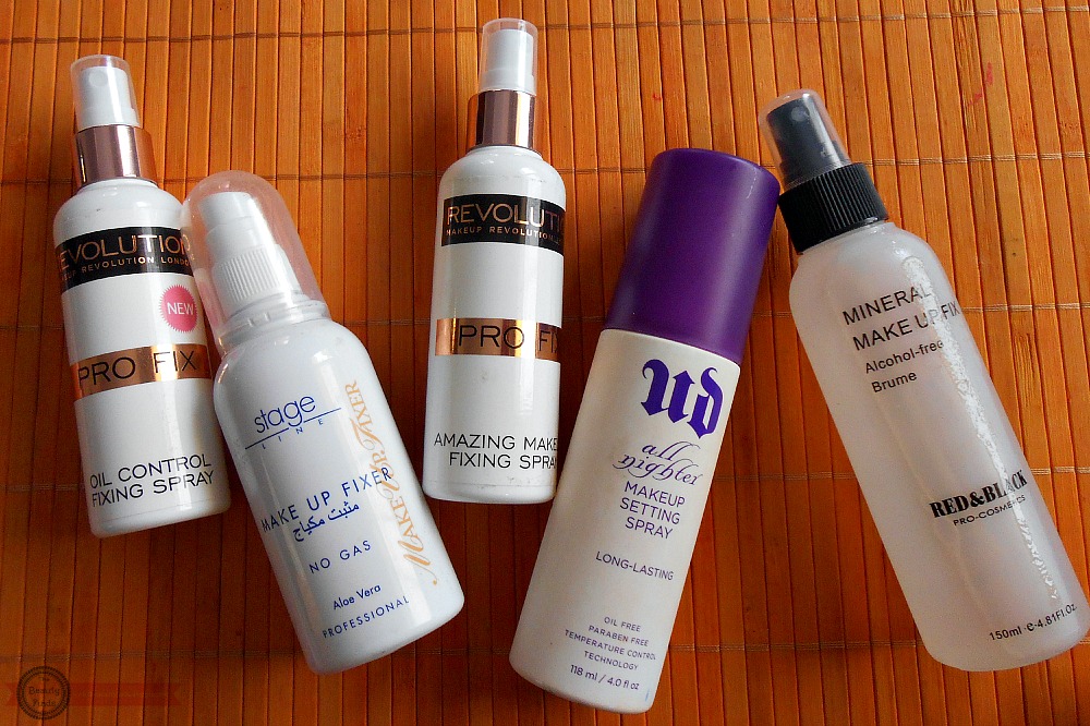 The Beauty Finds 5 Makeup Fixing Sprays Review & Comparison