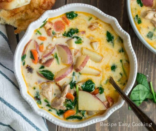 Creamy Potato Soup With Chicken