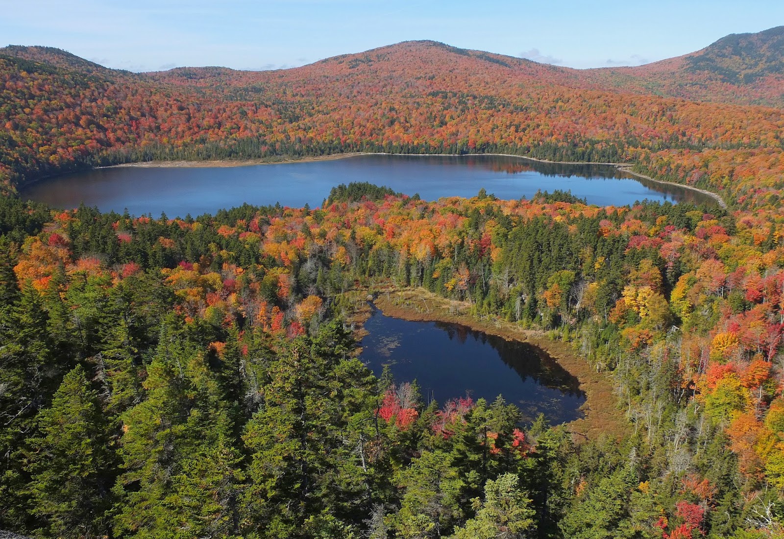 Hiking in Maine with Kelley 10/3/14 Moose Ponds