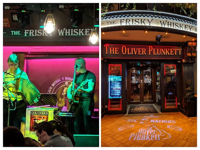 What to do in Cork City Ireland: Check out the Frisky Whiskey Bar at The Oliver Plunkett