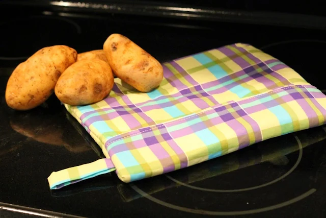 how to make a microwave potato bag
