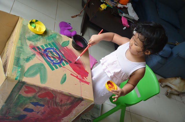 Kecil painting on the Box