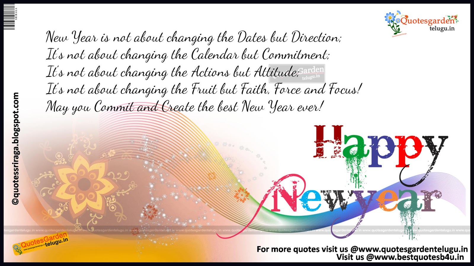 Happy new year Inspirative lines sms messages for for friends QUOTES