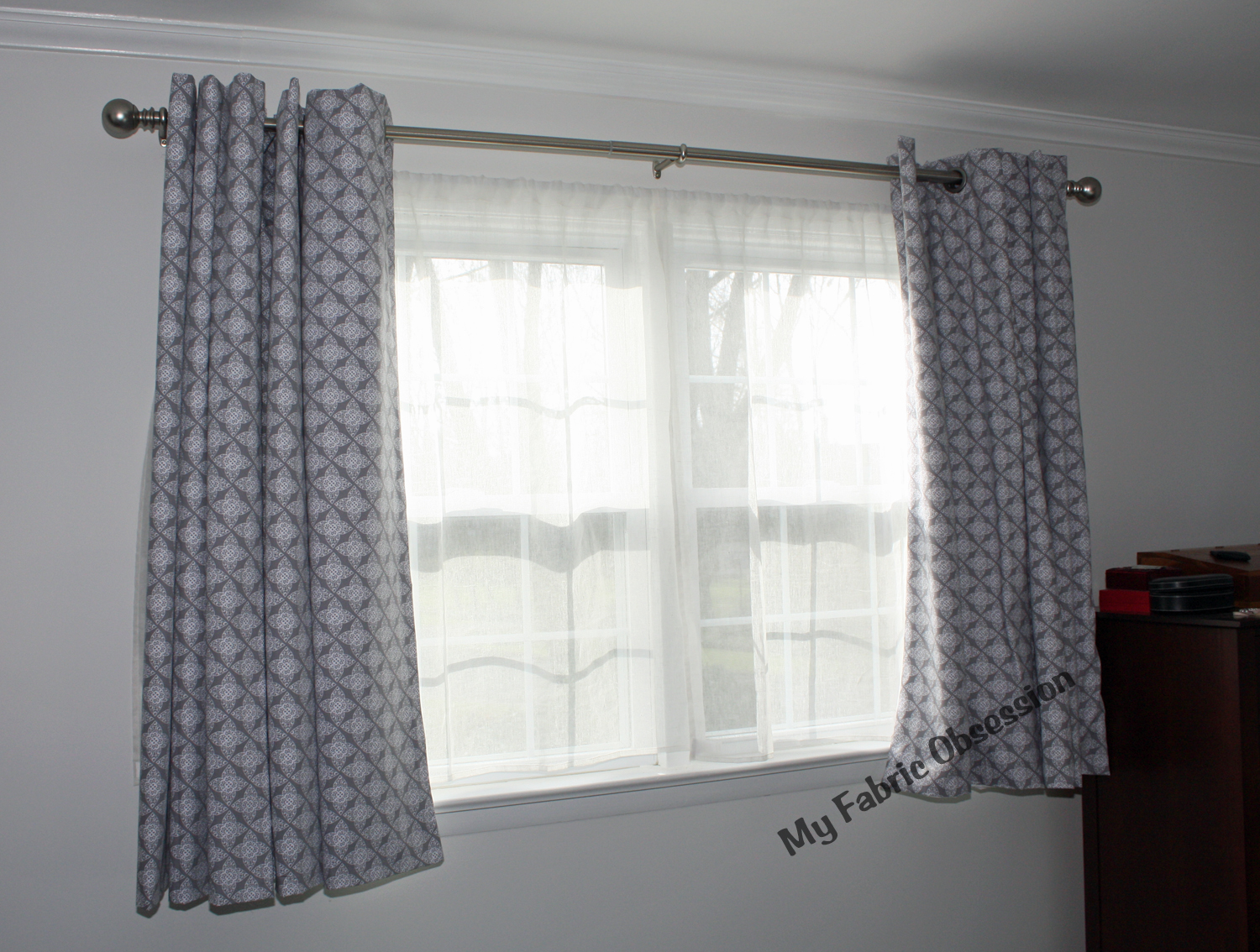 My Fabric Obsession Basic nohem curtain/drape tutorial