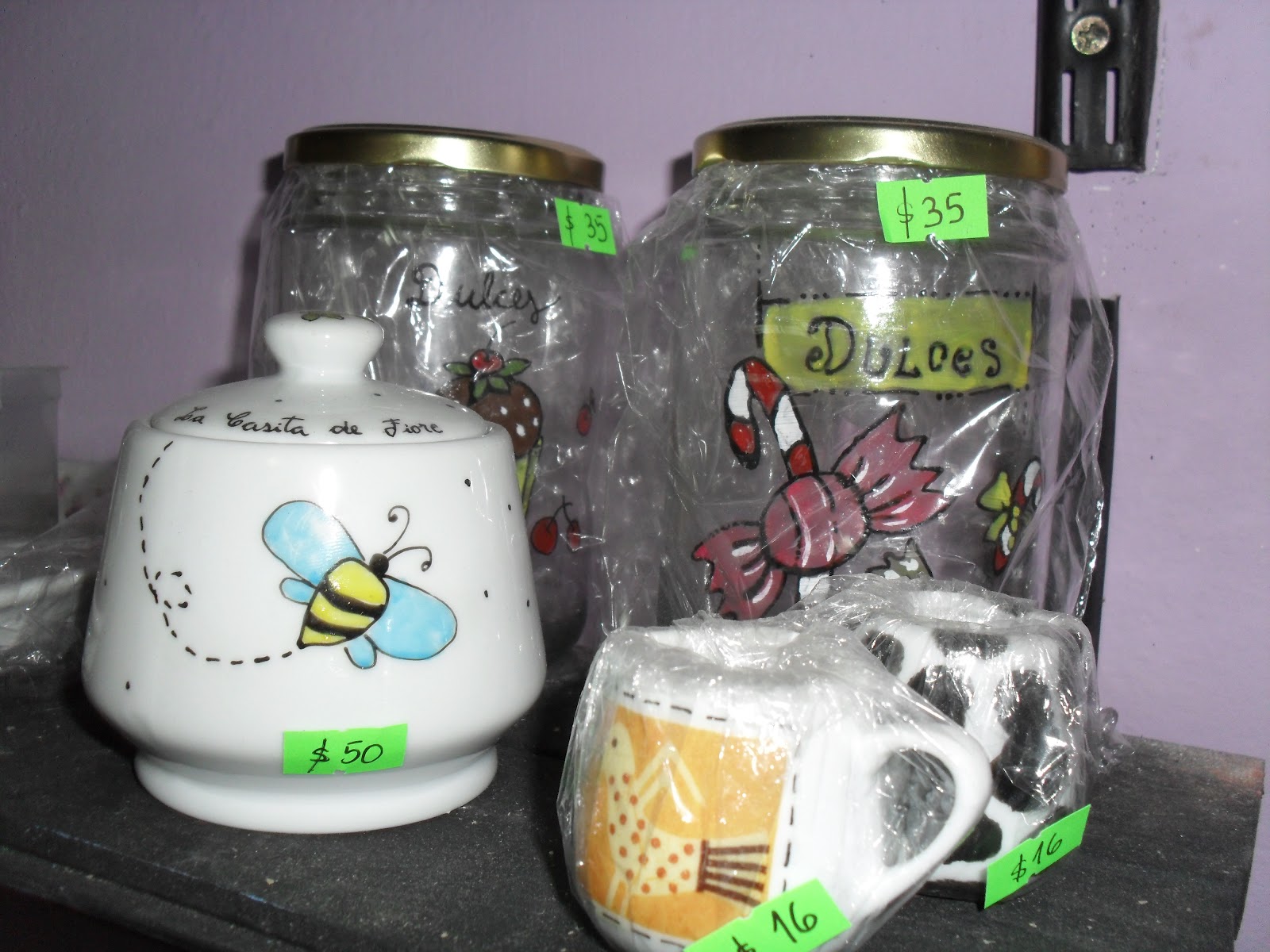 LA CASITA DE FIORE: PINTURA SOBRE PORCELANA / VIDRIO/AZULEJOS