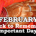 Trick to remember Important Days of a Month (February)