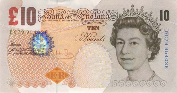 5. Pound Sterling (£), Inggris