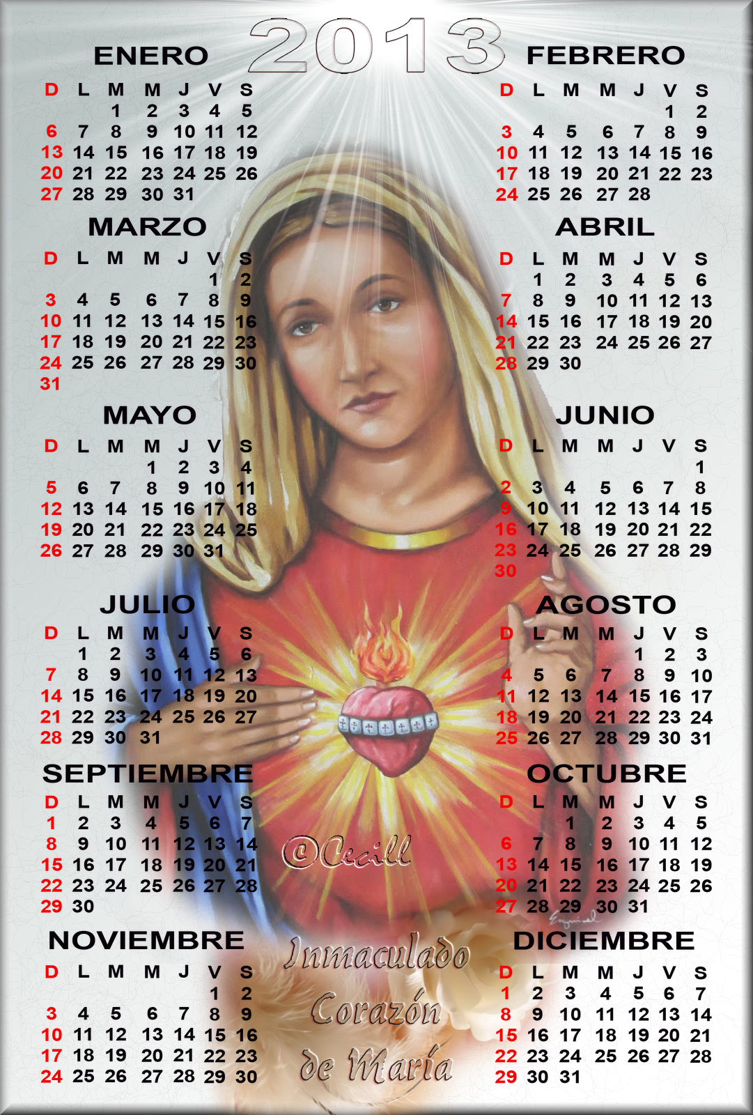 Blog Católico Parroquia Santa María de BaredoBaiona Calendario del