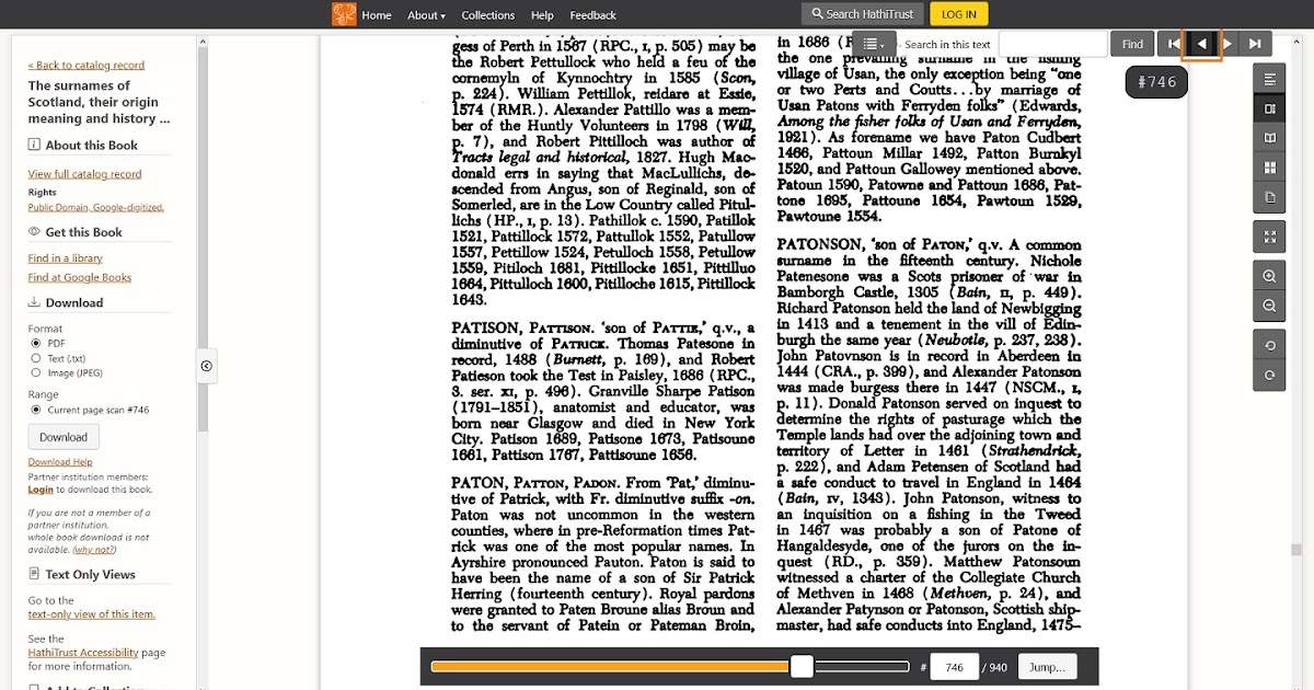 Scottish GENES Black's Surnames of Scotland book is online