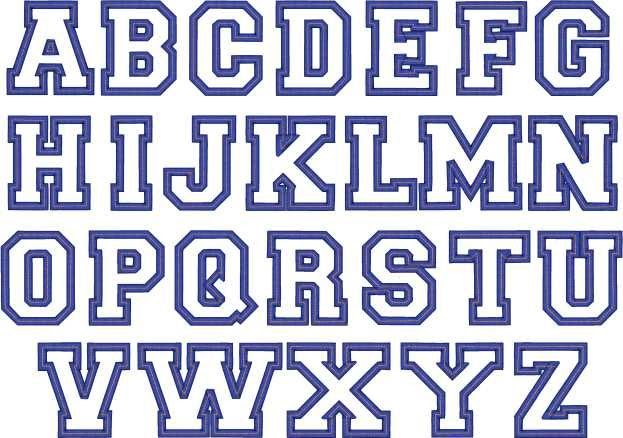 Alphabet Block Letters Font  Birthday Letter
