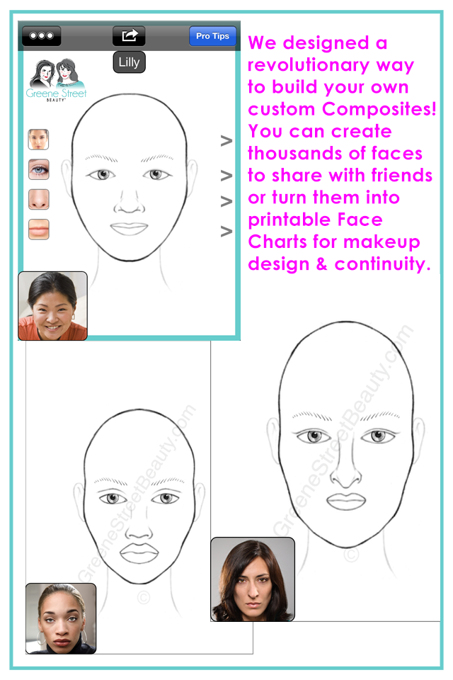 Enkore Makeup Face Chart App