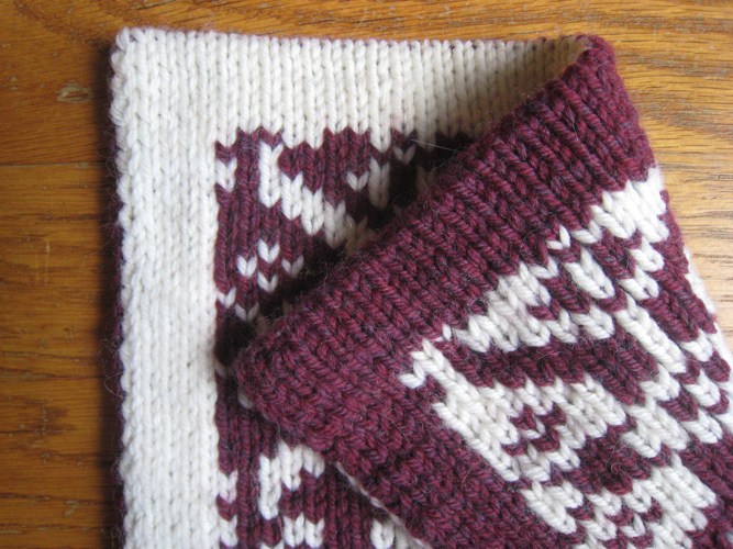 Zippy Loom Double Knit Stockinette Stitch Scarf - Ms Yarn