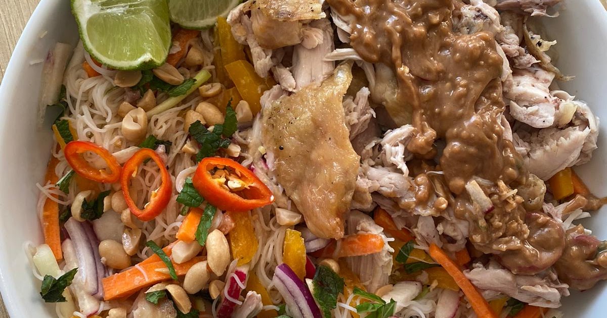 Bistro Becs and Family Chicken Satay Noodle Salad