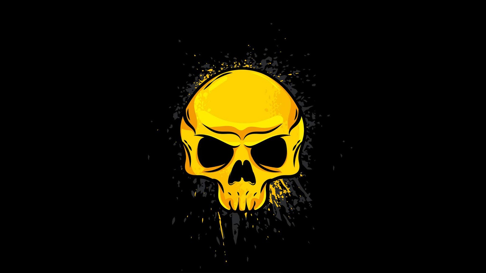 Gold Skull Wallpaper