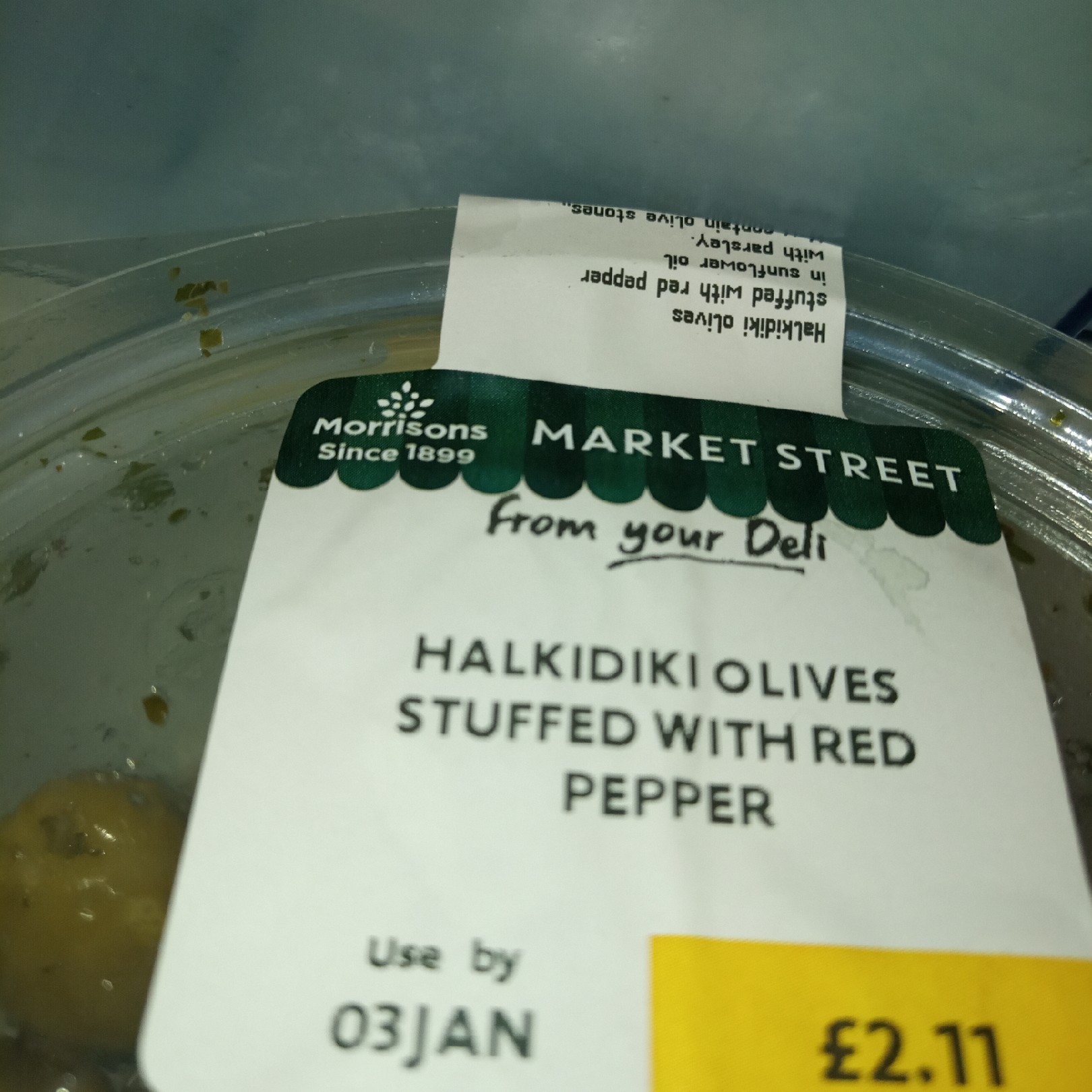 Supersupergirl's Food Reviews Morrisons halkidiki olives stuffed with