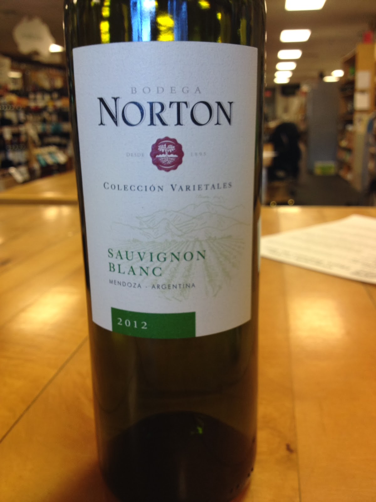 Michael's wine blog: Tasting - Norton Sauvignon Blanc 2012