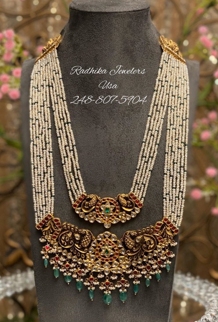 Basara Pearls set with Vishnu Pendant - Jewellery Designs