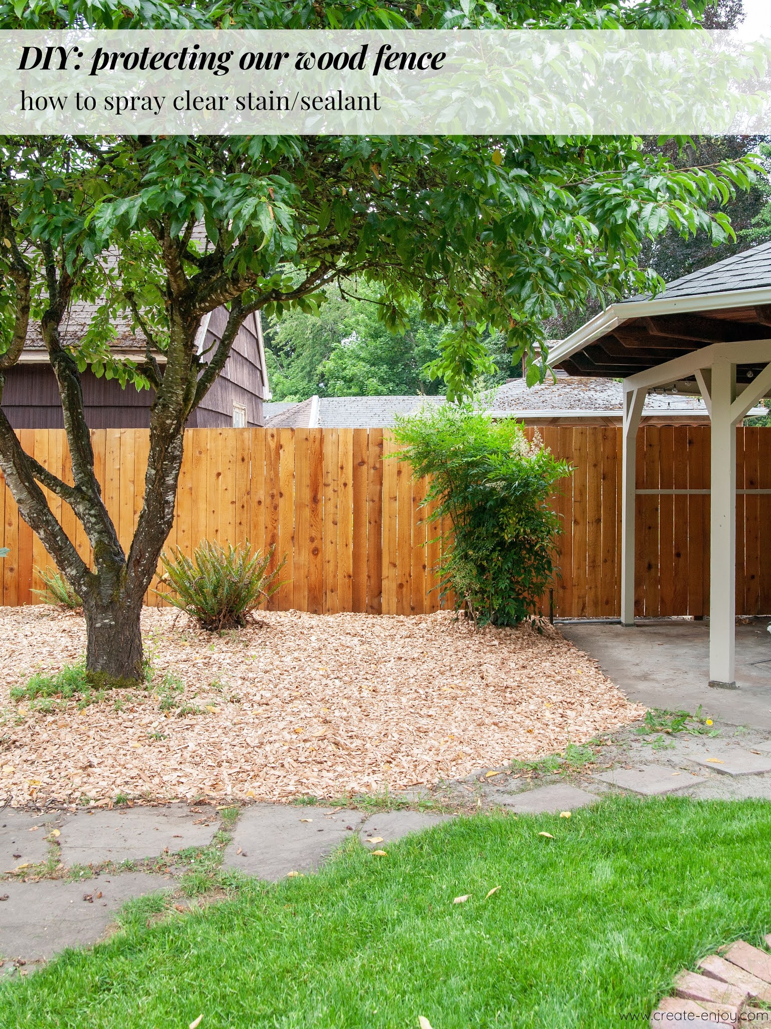 DIY sealing our fence! How to protect wood with a clear stain / Create / Enjoy