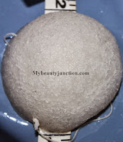 White cleansing Konjac sponge review, photos and use