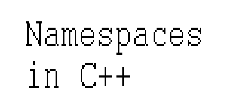 Namespaces in C++ image.