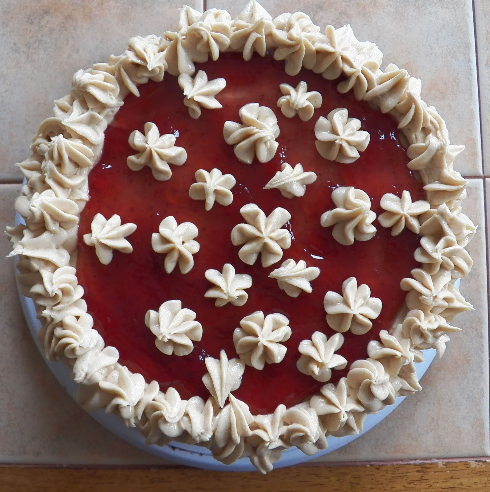 Strawberry Sandwich Toaster Cake#BakingBloggers - Sneha's Recipe