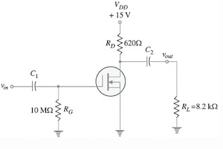 output voltage of the following amplifier