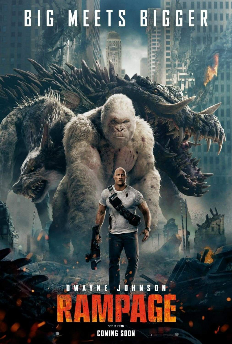 rampage movie poster